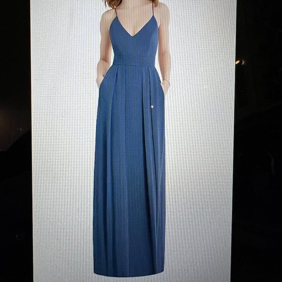 After Six Midnight Crepe High Neck Bridesmaid main image 1